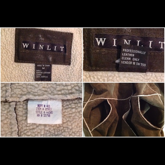 Women Vtg Winlet Suede Leather Sherpa Lined Jacket - Picture 5 of 5